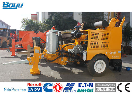 Max Continuous Pull 80kn Hydraulic Puller Machine For Transmission Stringing