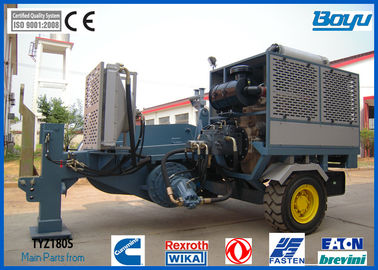 190kn Overhead  Hydraulic Pulling Machine With Groove number 10 Engine Cummins